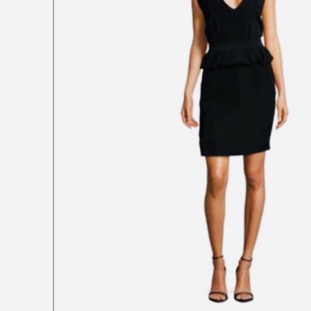 Maje Structured Black Peplum Sm Cocktail dress 👗 - Picture 8 of 8